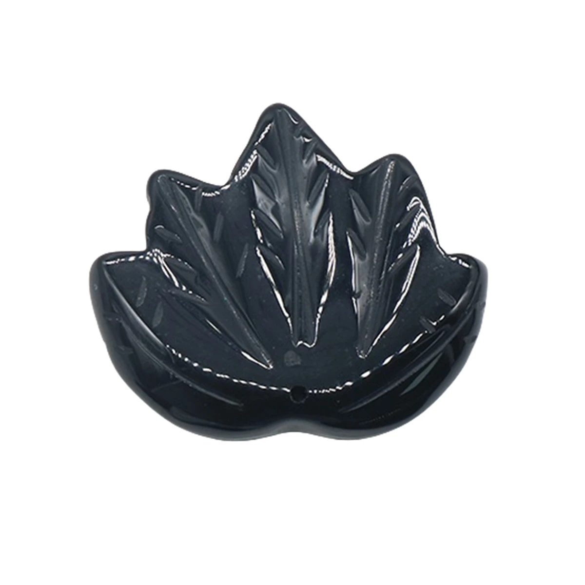 High Quality Syn.Cherry Quartz Charm 50MM Large Maple Leaves Pendant Healing Natural Carved Stone for DIY Jewellery Making