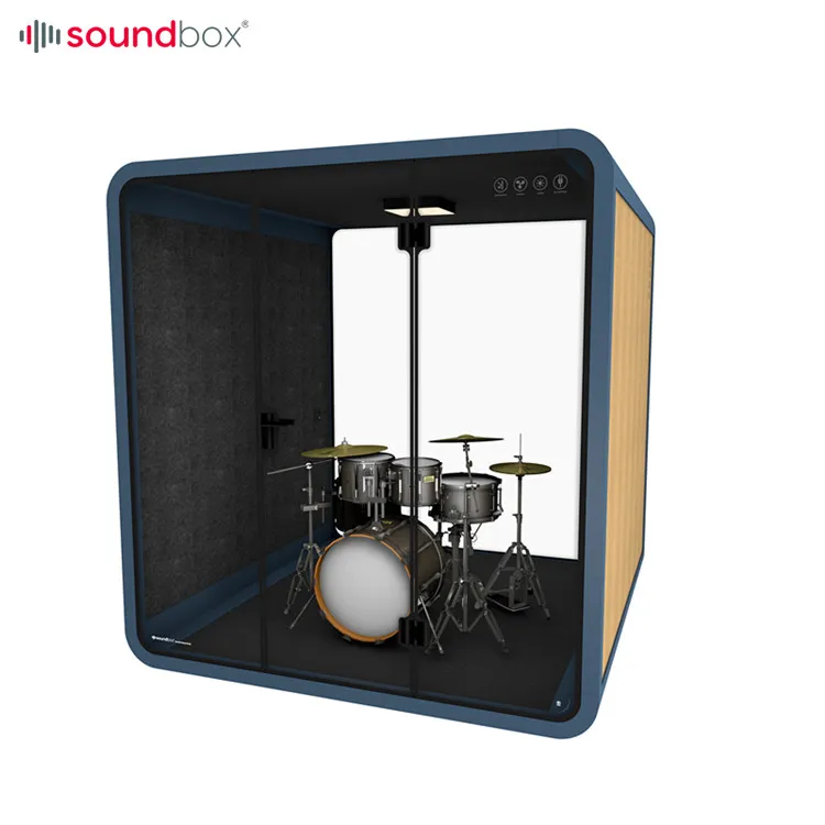 Portable soundproof recording vocal booth diy soundproof booth drums