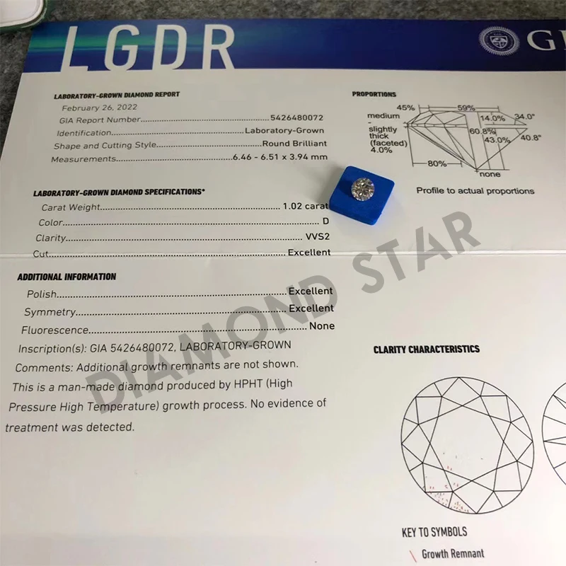 IGI GIA Certified Brilliant Cut 0.5ct 1ct 2ct Loose Diamonds D E F Color CVD HPHT Lab Grown Oval Cut Wholesale Brilliant Cut