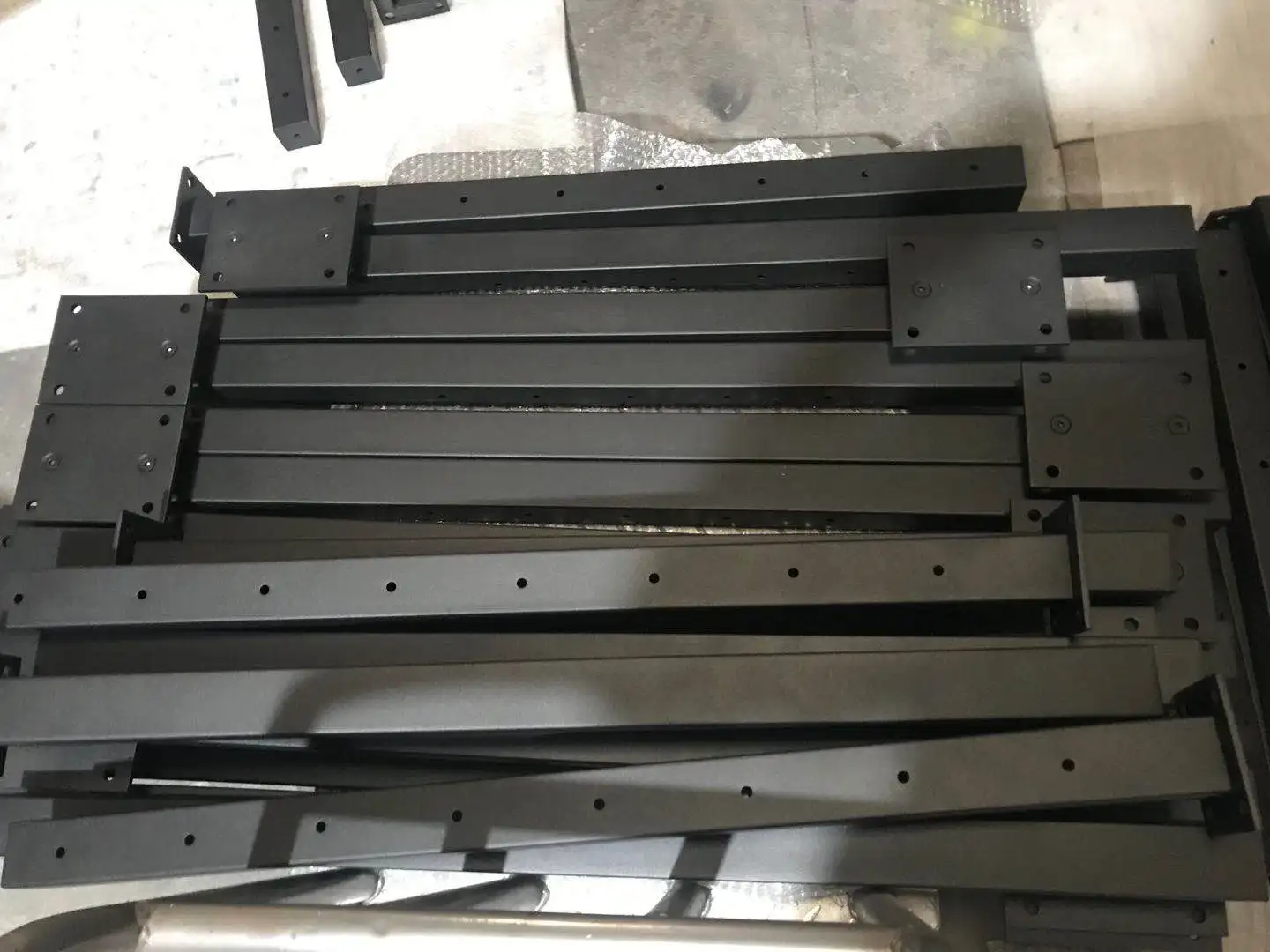 YL low maintenance black metal cable railing side mounted for Hotel decoration