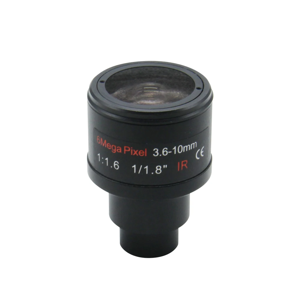 3.6-10mm 1/1.8 inch 6MP D14 Mount cctv varifocal lens