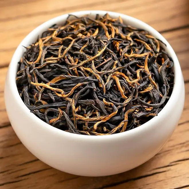 High Quality Organic Chinese Yunnan Black Tea Factory Wholesale Bulk Loose Leaf Health Tea Hand-Picked Tea Leaves
