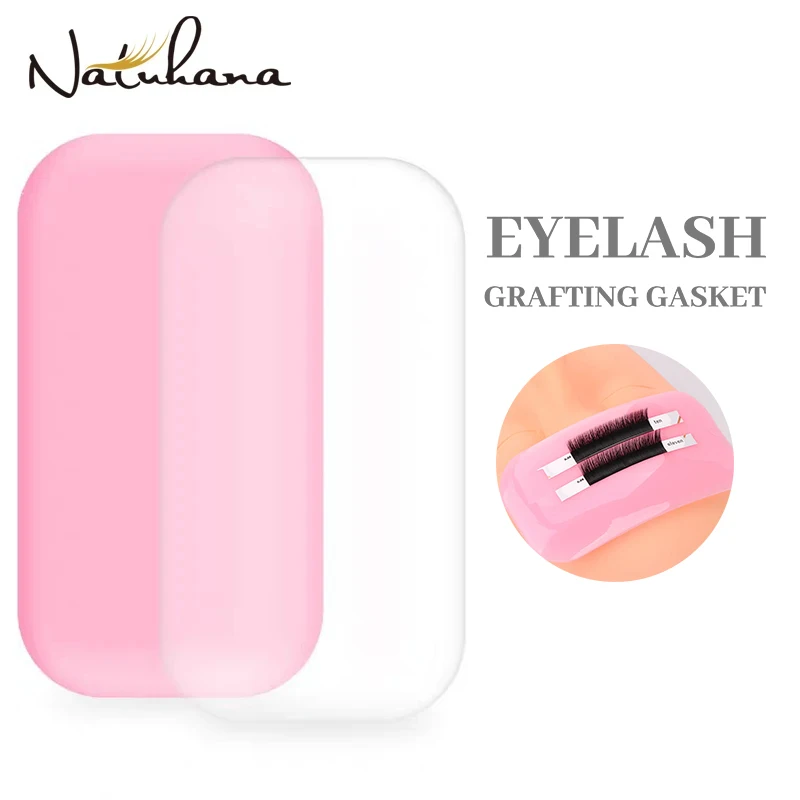 Wholesale Transparent Pink Silicone Glue Holder Eyelash Pad Extension Reusable Forehead Lash Holder Glue Pallet