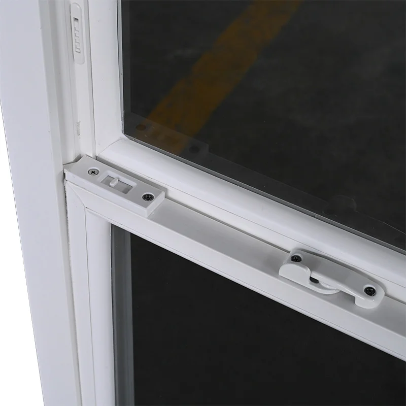 Hot Sale French Design Bathroom Living Room Kitchen Double Glazed windows Upvc Window