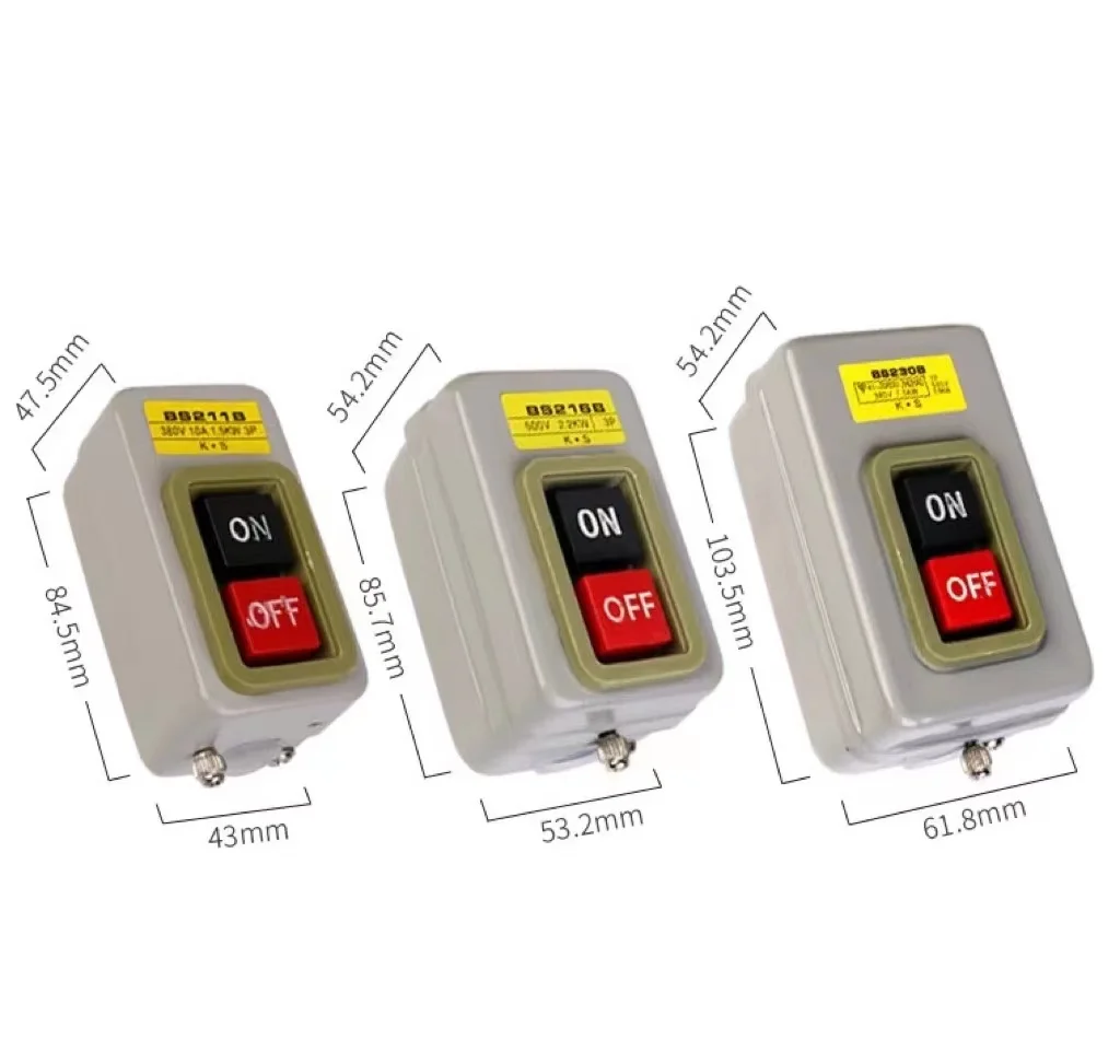 BS211B/216b/230B power control button switch three-phase motor starter button Moab fastener switch