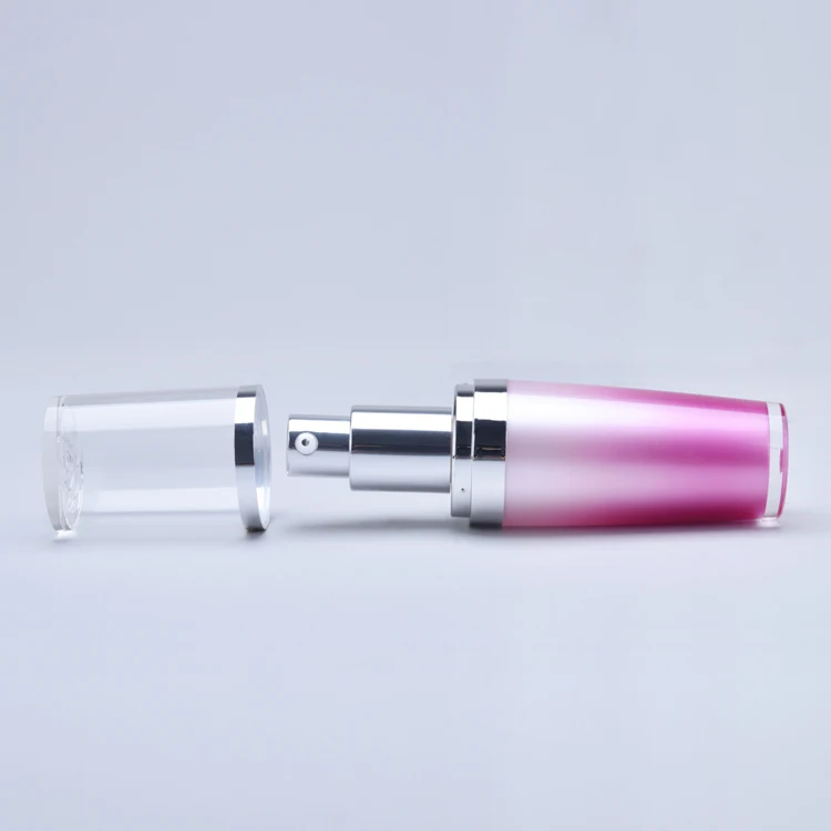Wholesale empty airless bottle cosmetic,pink luxury airless bottle,30ml airless pump bottle