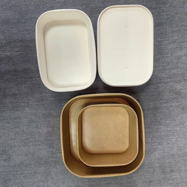 EcoFriendly Custom Disposable Container Take Away Lunch Packing Boxes for Fast Food Food Grade Paper Packaging Box Container