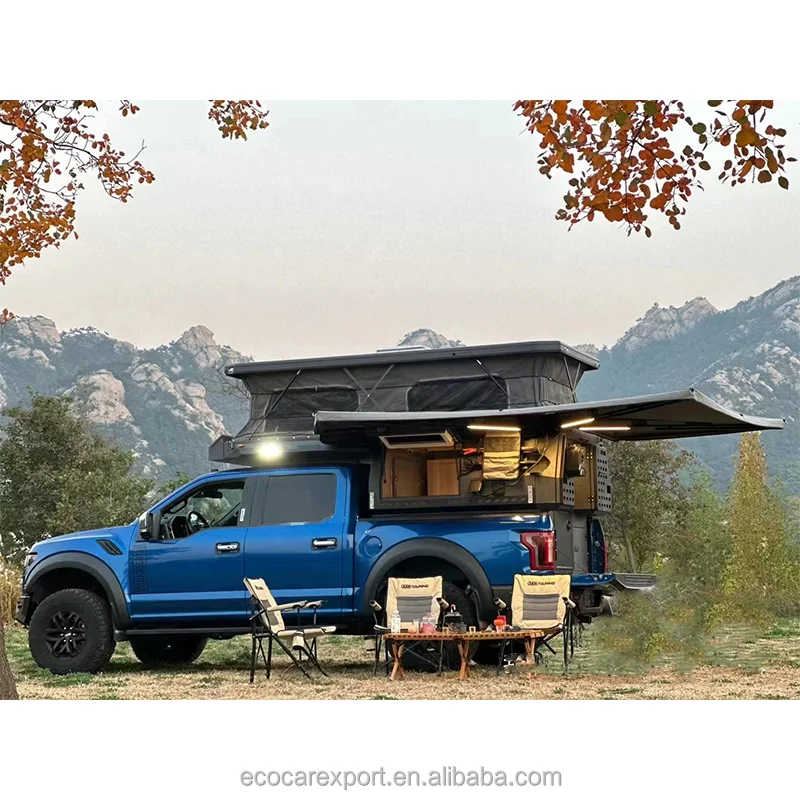 High performance pickup camper Truck Camper Factory Direct Sales touring caravan on sale travel trailers Truck Pickup Caravan