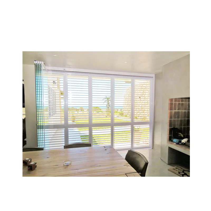 retractable louver blades for sliding folding shutter door