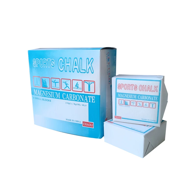 Gym Chalk 1lb(8-2ox Blocks) 100% Magnesium Carbonate for Power Lifting, Gymnastics, Rock Climbing