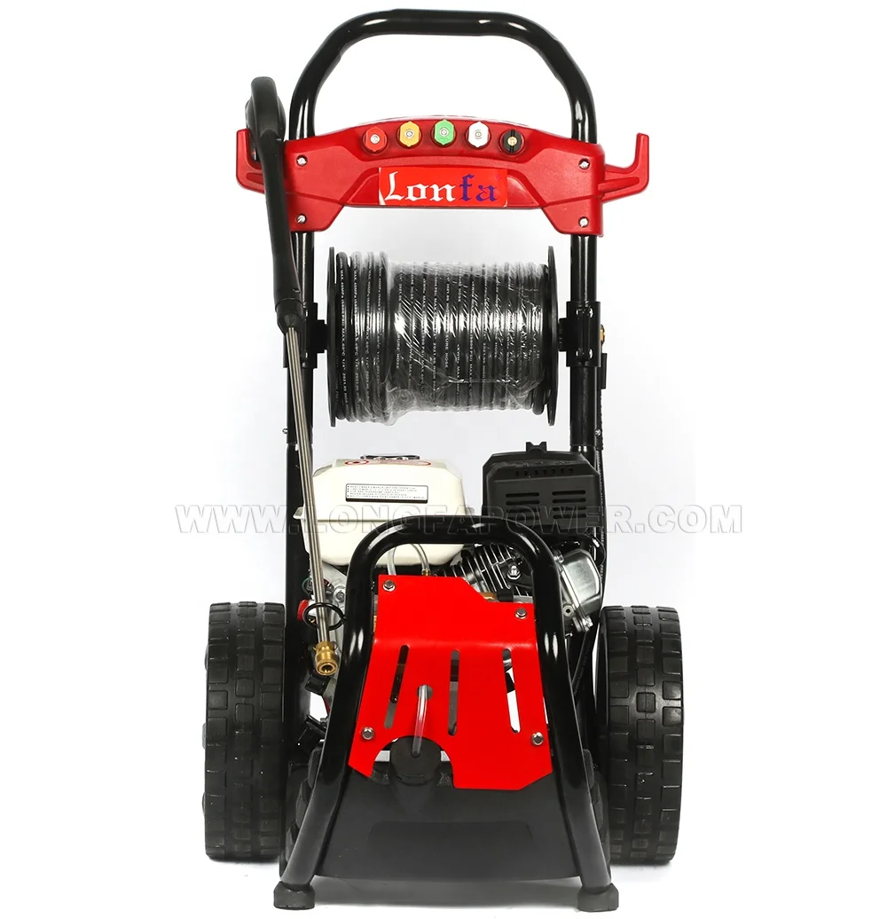 Мощность шайба мойка высокого давления 2600 фунтов/кв. дюйм 6.5HP бензиновый портативный очиститель в станке установлено 4 насадки клейкая лента для промышленного