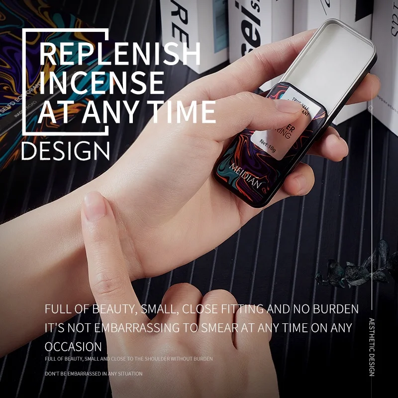 Wholesale Meidian Private Label Solid Perfume Balm Box Set Romantic Long Lasting Body Fragrance Men Women Portable Solid Perfume