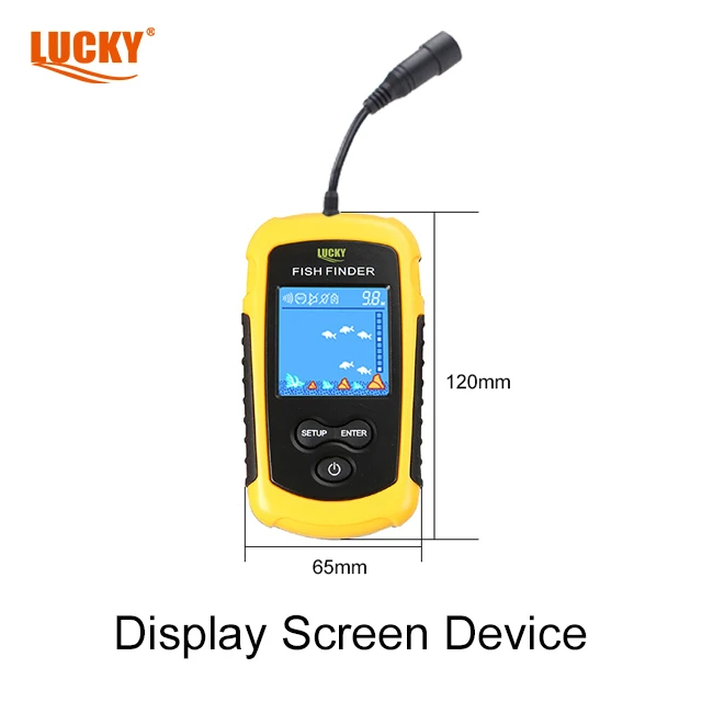 Lucky sounder fish finder FF1108C-Ice 2inch colored Iconic Display with ice fishing
