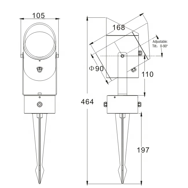 20W COB LED Outdoor Garden Spike Mounted Spot Light
