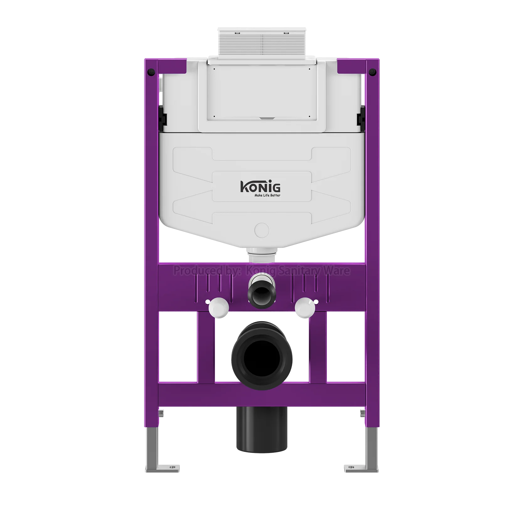 HDPE Plastic Concealed Cistern Dual Flush Hidden Toilet Tank For Wall Hung Toilet