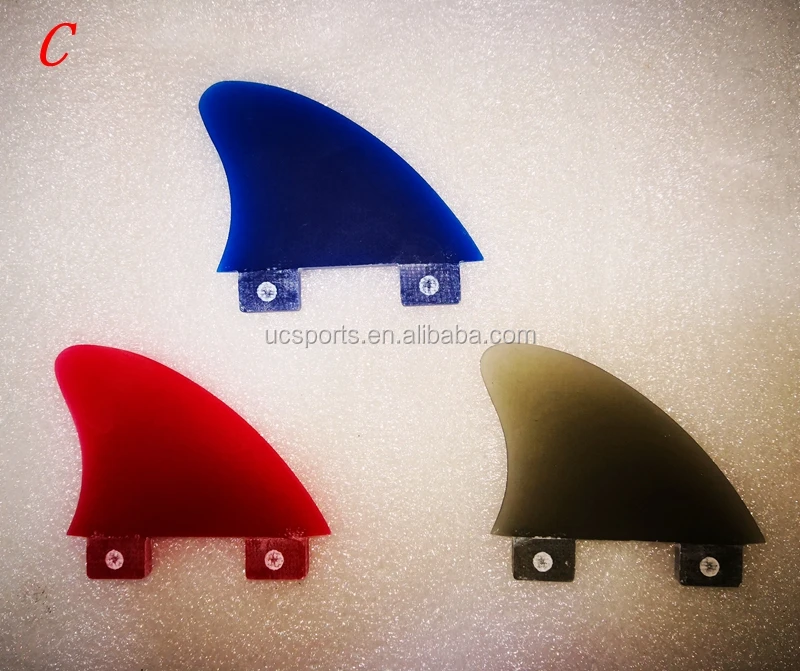 Small Surf Fin SUP Boards Fins Knubster Centre Kneel surfboards Fin Blue/red/black 1'  1.75' 2.5'