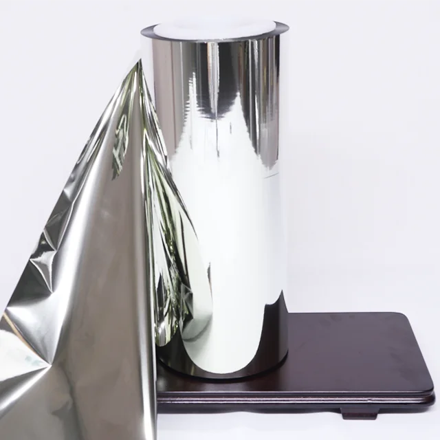 Wholesale 6 um Double Side Aluminum Metallic Coated Metallized PET Mylar Polyester Film