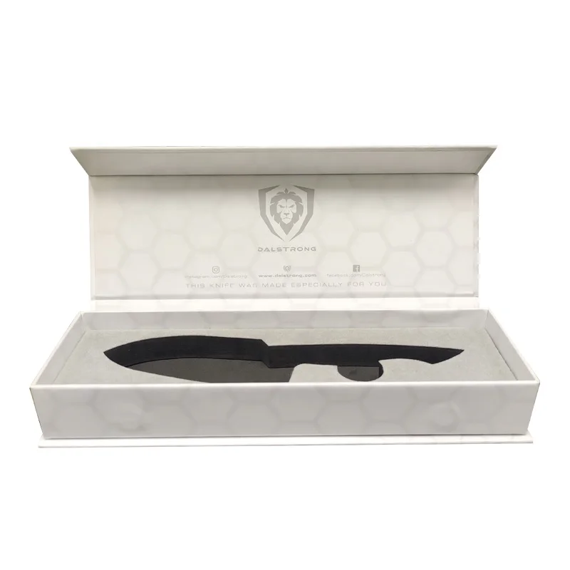 Custom Luxury Packaging box for  Knife Spoon Fork Set  Magnetic Rigid Tableware printing box  Gift Box with EVA Inset