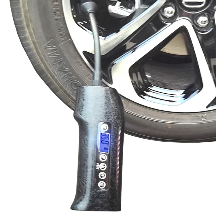 Intelligent cordless electric digital bike car tire inflator portable 2 cylinder 12v piston air pump vehicle air compressors