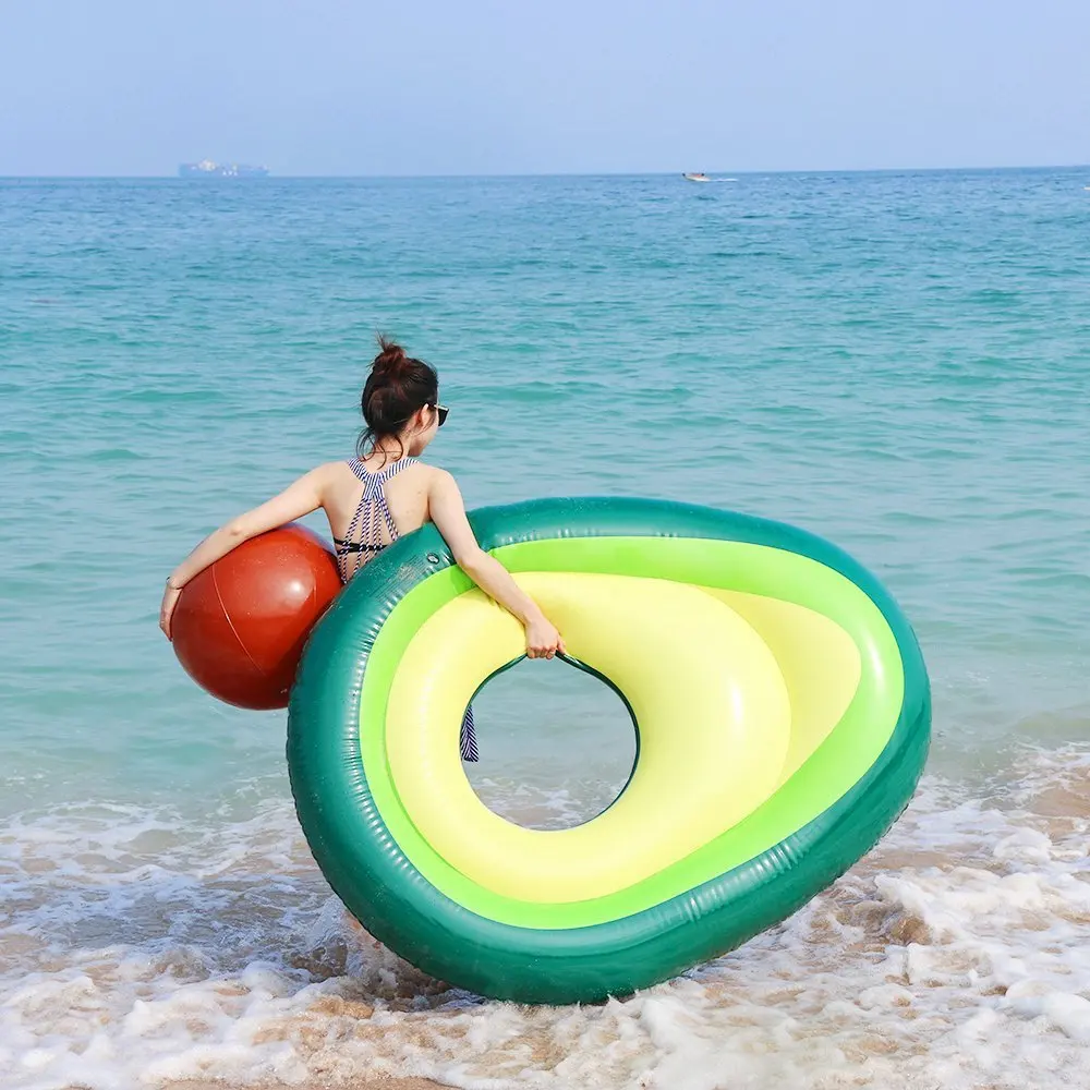 Wholesale Summer Beach Adults Inflatable Pool Float Bed Swimming Float With Ball