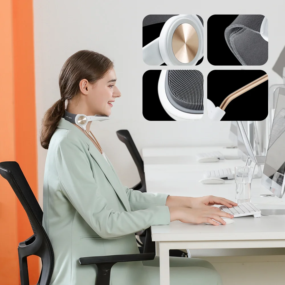 Dropshipping Products 2024 Alphay Neck Support Brace Posture Corrector Lightweight Fashionable Neck Beauty Device Neck Support