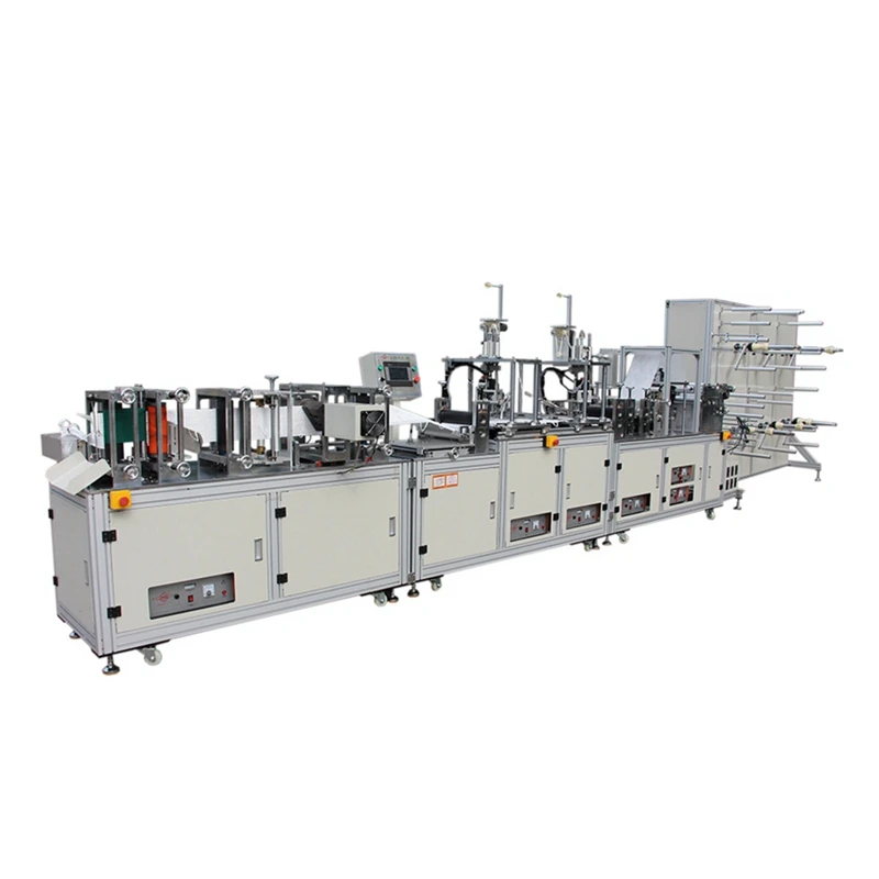 high speed 120-150 pcs/min fully automatic 3 ply face mask machine KN95 folding mask machine