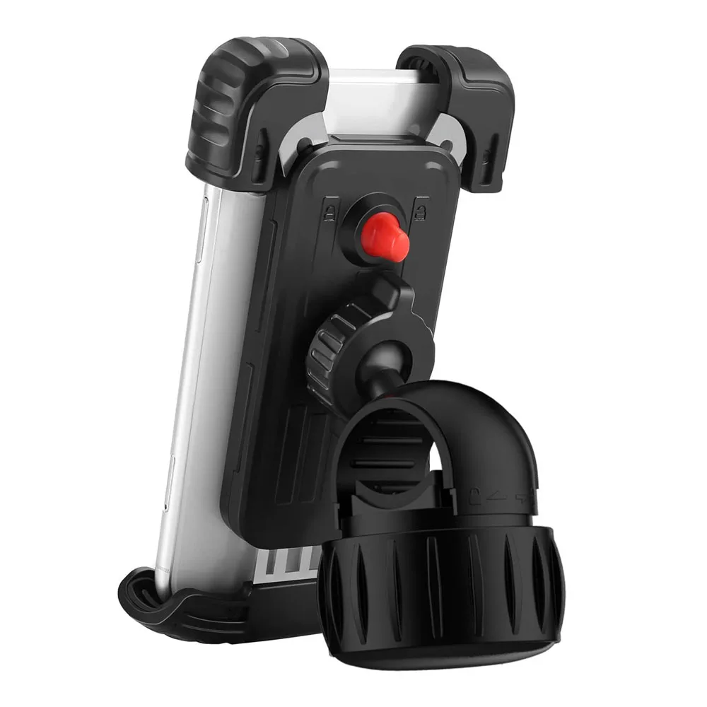 2021 Universal Motorbike Motorcycle Outdoor Mountain Bicycle Bike Handlebar Mount Stand Smart Cell Mobile Phone Holder