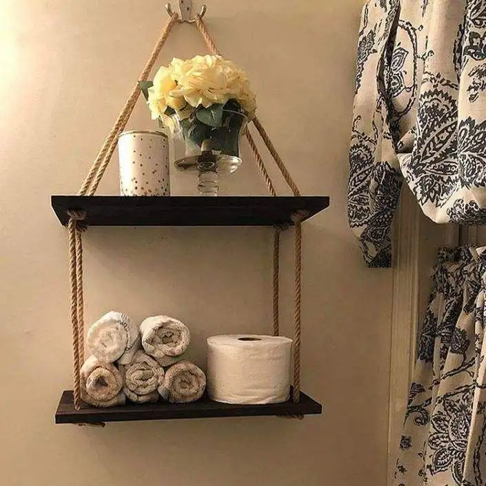 Floating Shelves Wall Shelf  for Bathroom/Kitchen/Bedroom/Living Room Brick Red