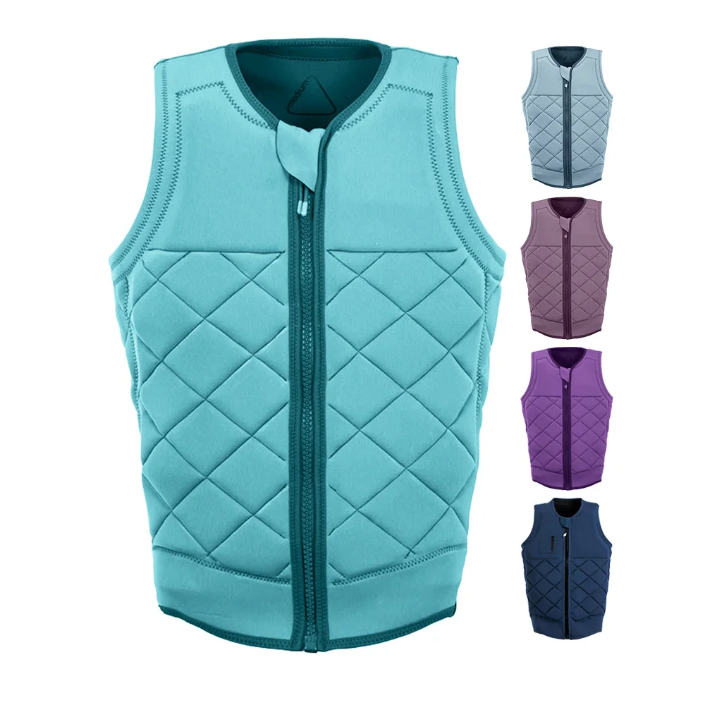 Custom Adult Neoprene Wakeboard Impact Vest Life Jacket Lightweight Competition Life Vest Surf Comp Life Vest Safety Lifejackets
