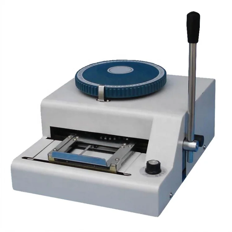 Manual Operated Card Embossing Machine Bankcard Membership Business Card Embossing Machine Metal ID Card Maker Machine Embosser