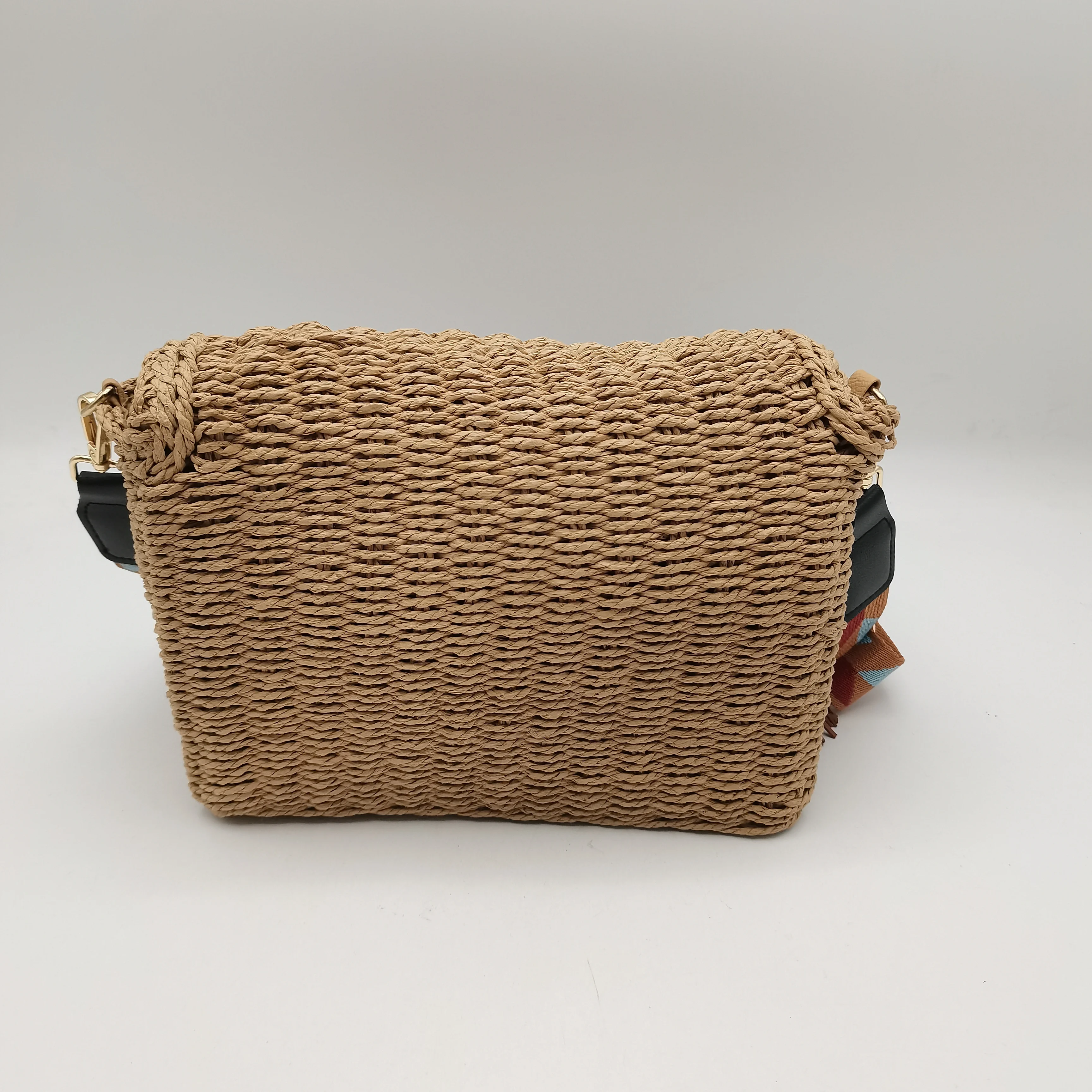 Summer Straw Shoulder Bag Straw Small Clutch Crossbody Bags Handmade Envelope Straw Beach bag