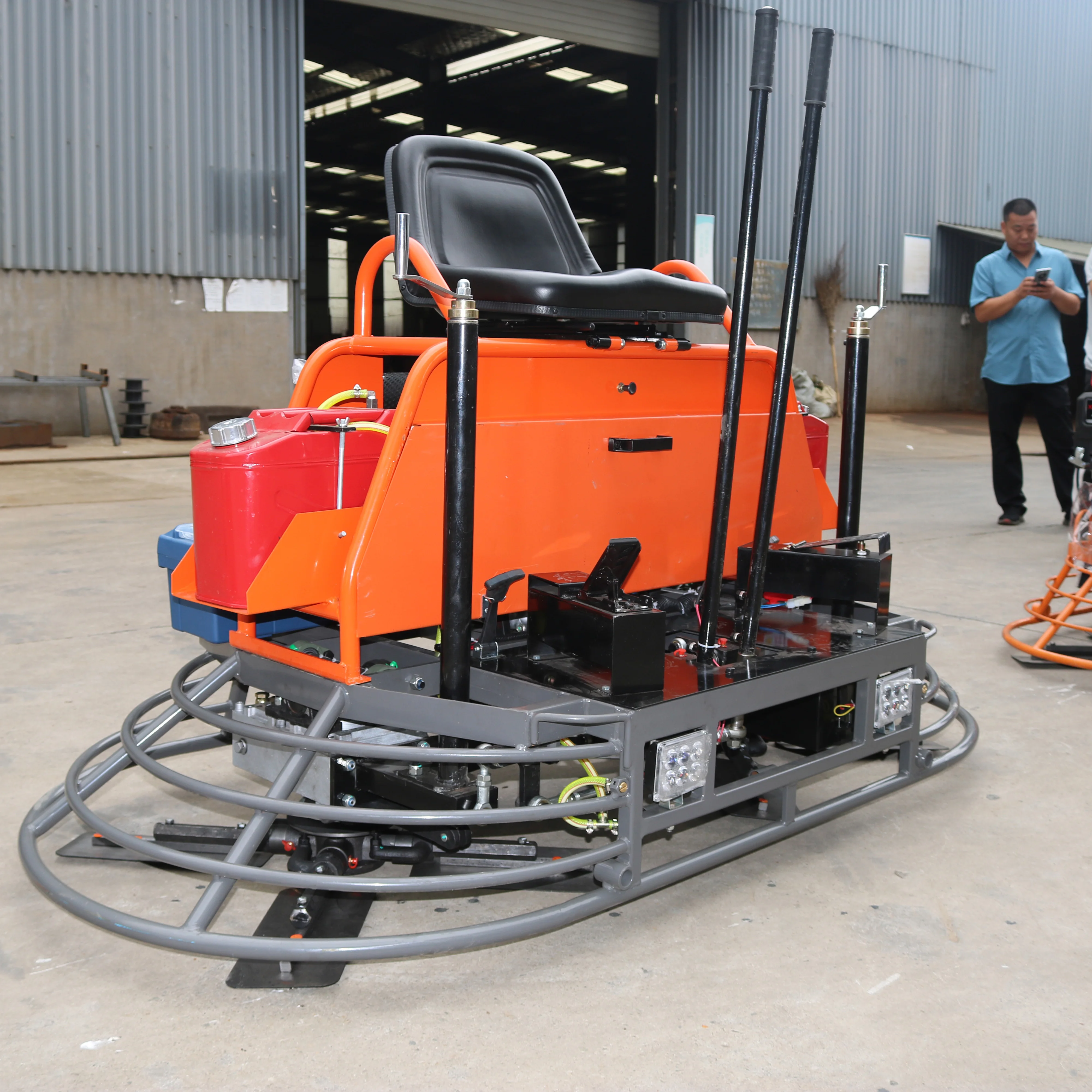 Easy Operate Gasoline Engine Ride-on Power Trowel Machine Power Troweling Machine For Road Construction