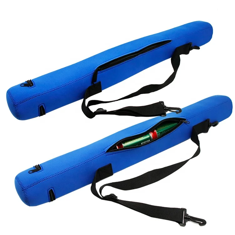 Hot Selling Customized Sling Type 12oz 3mm Neoprene  beer can cooler Insulated 6 Can Beer Tube Cooler Bag