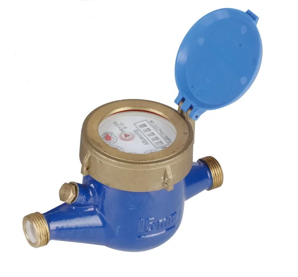 Многоструйный Сухой Тип лопасти латунный счетчик воды