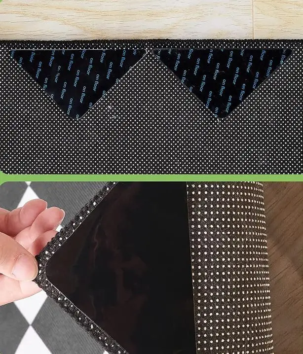 Reusable Rug Grippers Anti Skid Corners Pads Carpet Non-slip Sticker Non Slip Tape Mat Carpet Grip Stopper Sticker Tape