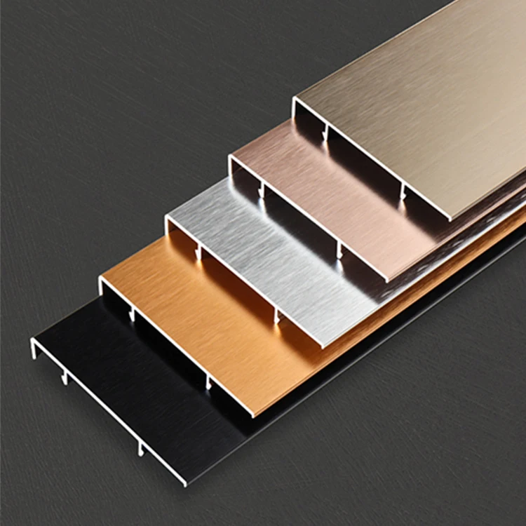 Customized Aluminum Skirting luxury  LED Metal tile accessories Flooring corner cover buy Skirting board