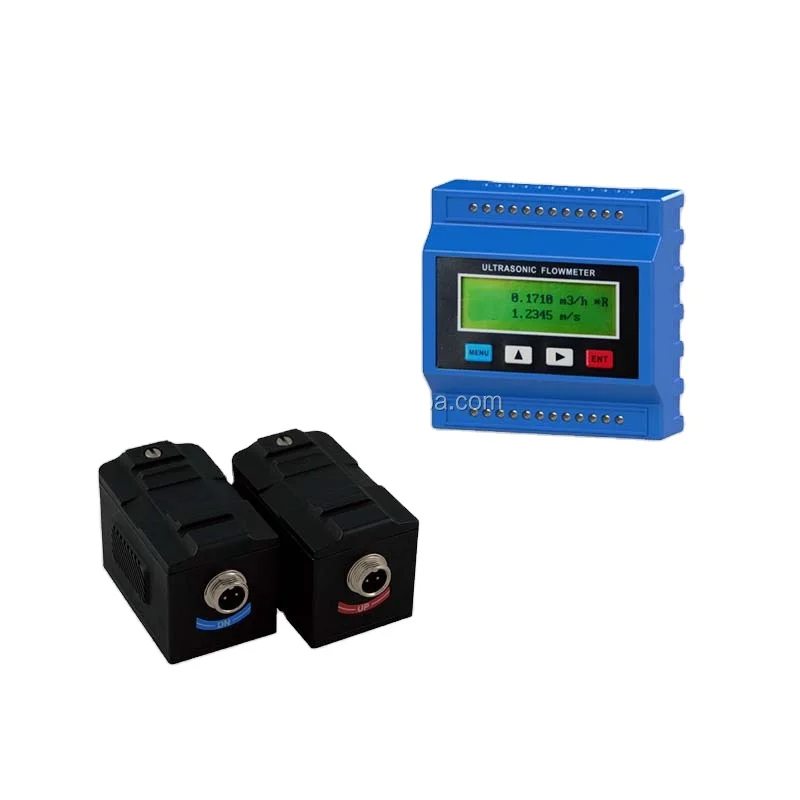Wall mounted ultrasonic smart clamp on ultrasonic low cost flow meter Modular ultrasonic intelligent flowmeter