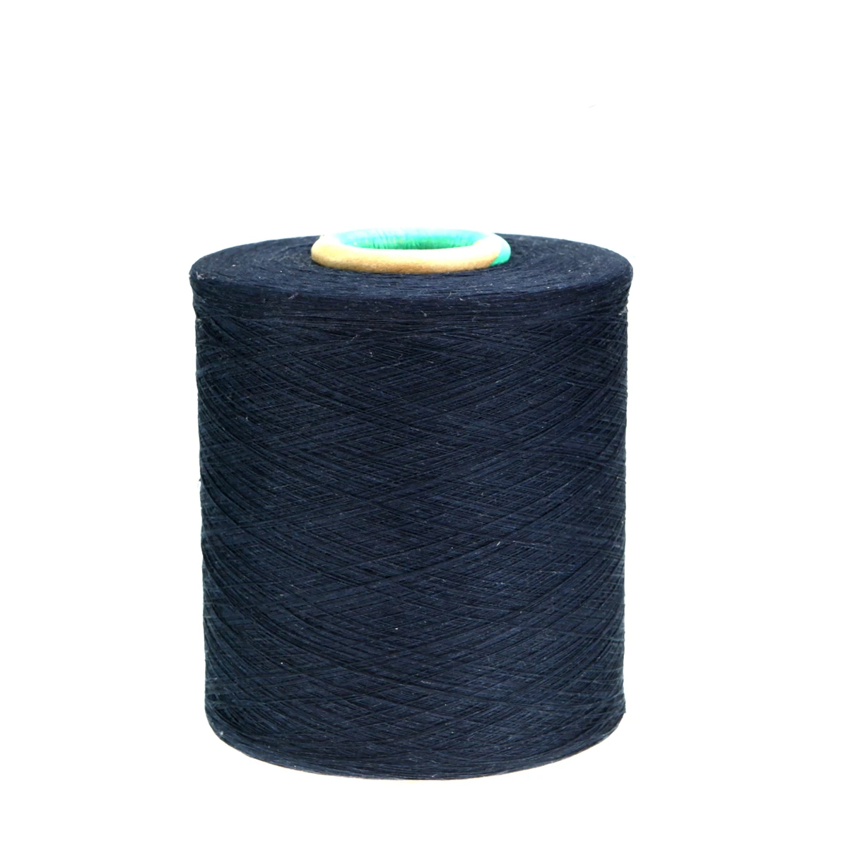 Dark Blue RG Open End Yarn Free Samples Recycled Cotton Polyester Blended Yarn for Producing Gloves