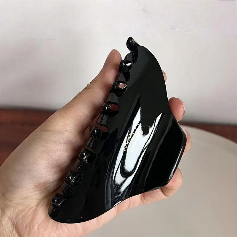 Original Ins Wind Acetate Flower-Shaped Hairpin Elegant Spring-Summer Back Head Bun Ladies Girls Shark Clip Hair Fashion Style