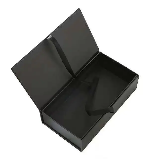 Manufacturer Black custom logo Rigid Cardboard Gift Box Custom Print Paper Packaging box