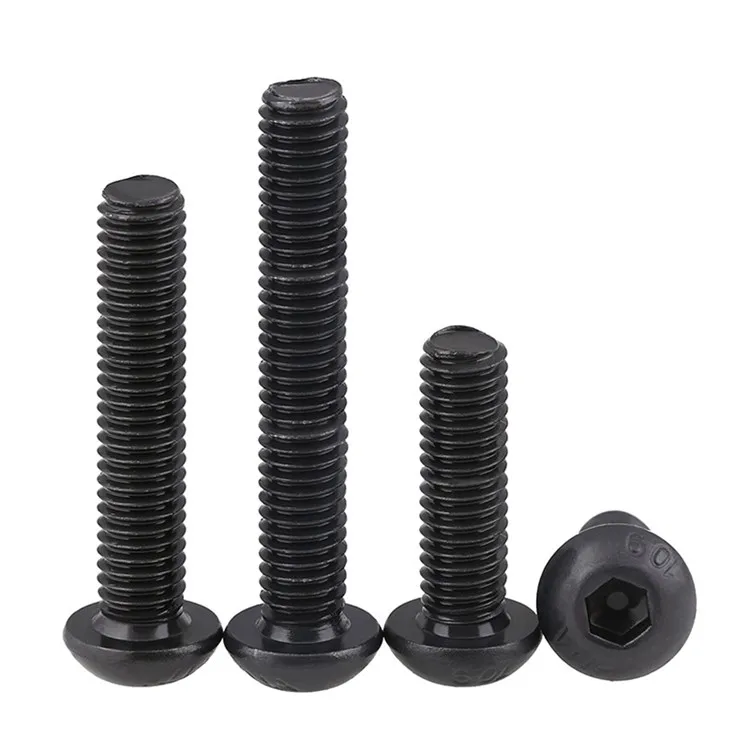 Unique Cup Head Inner Hex Socket High-strength Hexagonal Machine Screw Carbon Steel Black Oxization 3-15 Days Hengxiang 100 PCS