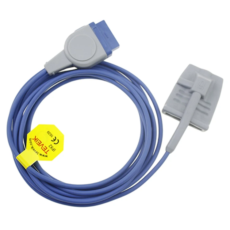 cheap reusable durable adult silicone soft tip spo2 sensor cable for GE Ohmeda 11pin