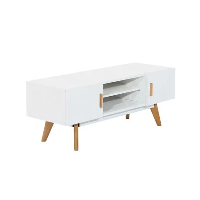 Nordic modern design TV unit material MDF with oak TV stand for living room furniture