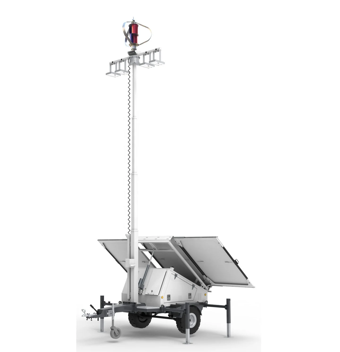 High Quality Mobile High Mast Led Light Main Power Supply Light Tower For Street and camping