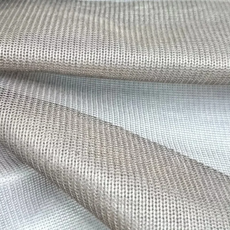 Hot sale functional knitted silver coated nylon anti-bacteria emi shielding fabric for faraday cage