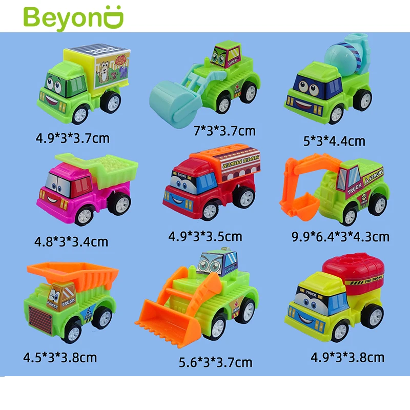 Mini pull back universal fire car, engineering car, bus toy car boy toy child kid girl car birthday promotional gift