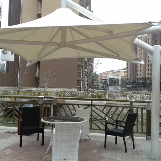 Наружный архитектурный мембранный зонт для зоны отдыха