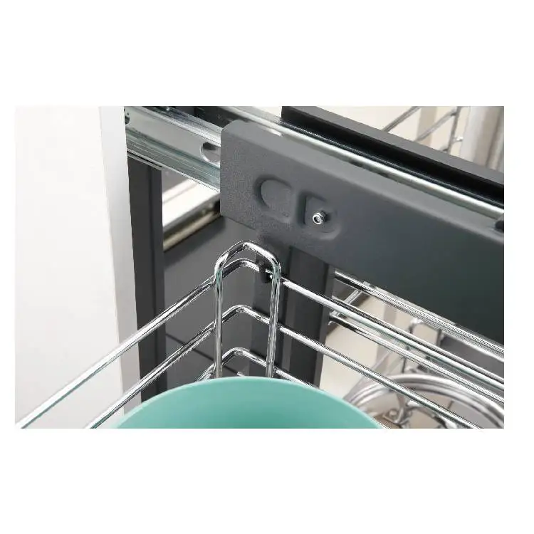 Hot Sell Pull Out Blind Magic Corner Shelf Rack Sliding Cabinet Corner Basket With Soft Closing