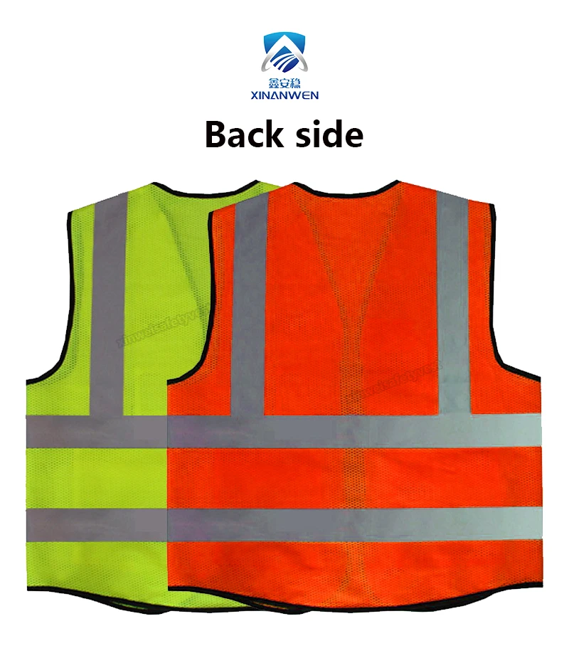Outdoor Multi Pockets Safety Vest Security Safety Green Reflective Vest