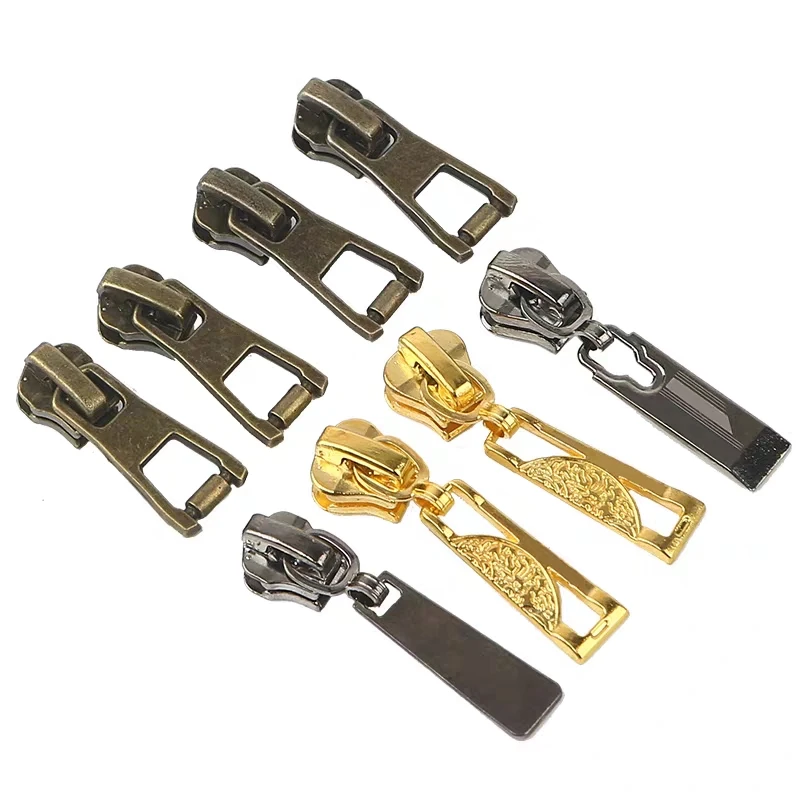 Оптовая Продажа с фабрики, универсальный слайдер на молнии, персонализированный металлический пулер на молнии для одежды, швейный слайдер на молнии